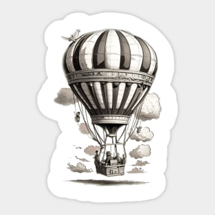 vintage hot air balloon Sticker